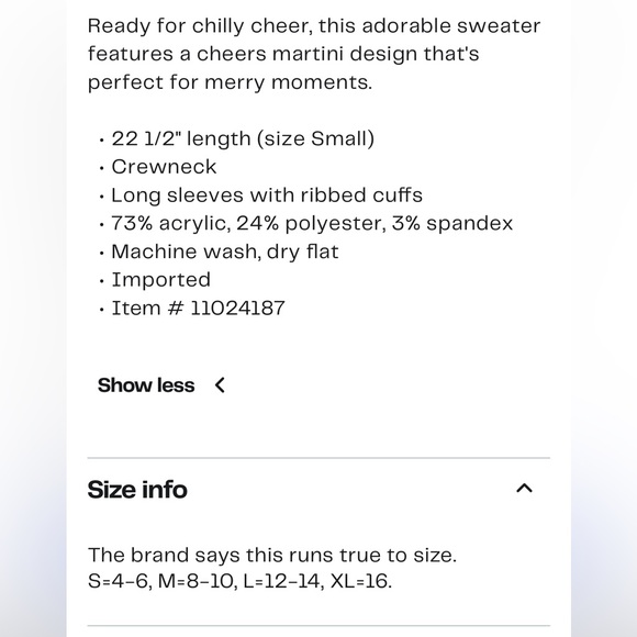 NWT CeCe Green Cheers Sweater Size Medium - Picture 6 of 6